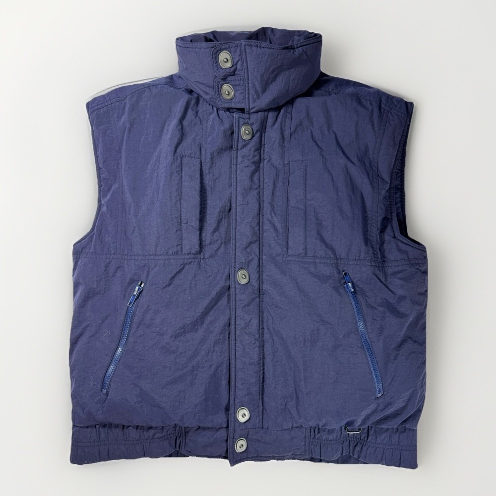 Obermeyer Cadet Men's Down Vest Jacket L Navy 80% Down 20% Feather Vintage